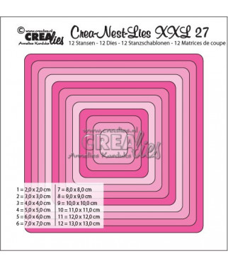 CREALIES -  Square Die CLNest27XXL