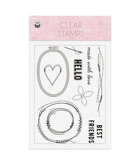 PIATEK - Piatek13 - Clear stamp set Stitched with love