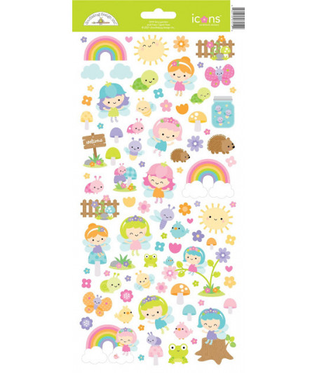 DOODLEBUG Design - Fairy Garden Icons Stickers