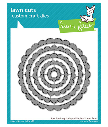 LAWN FAWN - Just Stitching Scalloped Circles Dies