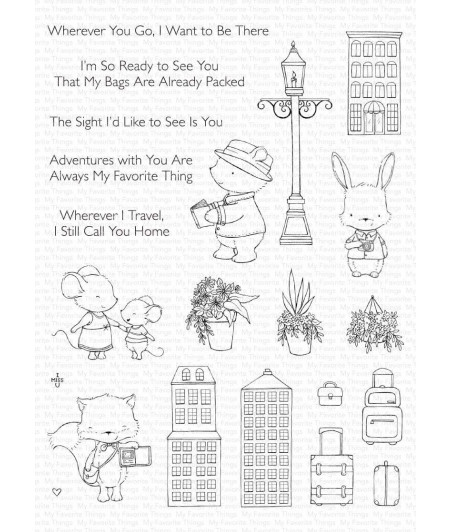 MY FAVORITE THINGS  - Clear Stamp -  Travel Plans