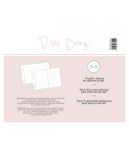 RITA RITA - Page protector - Buste trasparenti per album 4x6''