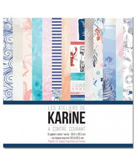 LES ATELIERS DE KARINE - A Contre Courant set 12x12