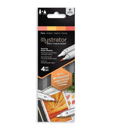 SPECTRUM NOIR - Illustrator  Fiery (4pcs)