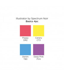 SPECTRUM NOIR - Illustrator  Basics (4pcs)