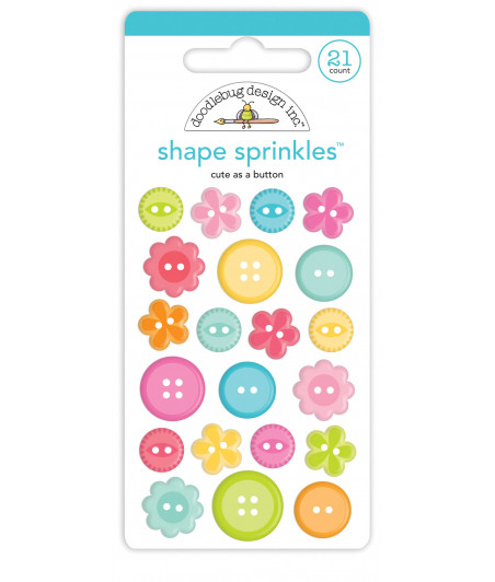 DOODLEBUG - Cute as a Button Shape Sprinkles