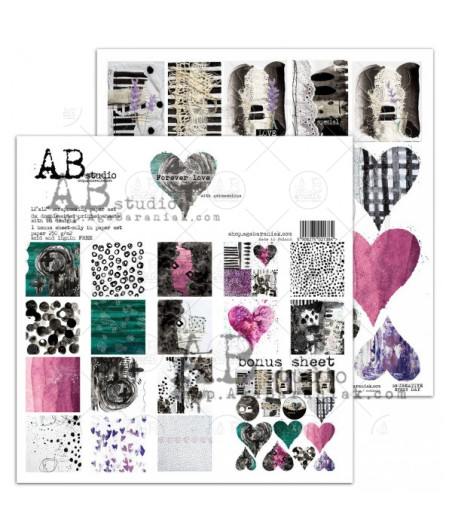 AB STUDIO -  "Forever love"- 30x30 + bonus page