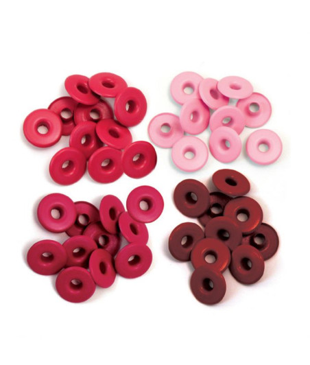 WE R MEMORY KEEPERS - Wide eyelets Red