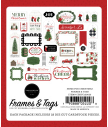 CARTA BELLA - Home For Christmas Frames & Tags