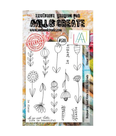 AALL & CREATE - 518 Stamp A6 Flower Sticks