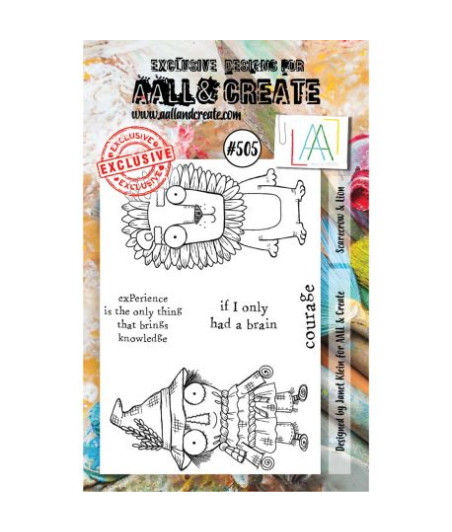 AALL & CREATE - 505 Stamp A7 Scarecrow & Lion