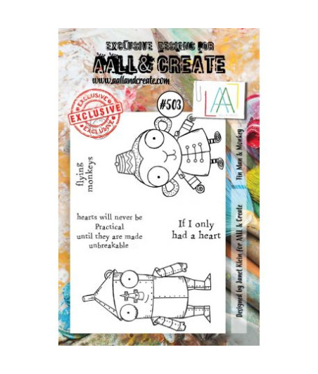AALL & CREATE - 503 Stamp A7 Tin Man & Monkey