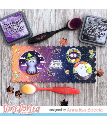 TIME FOR TEA - Spooky Circles Clear Stamps