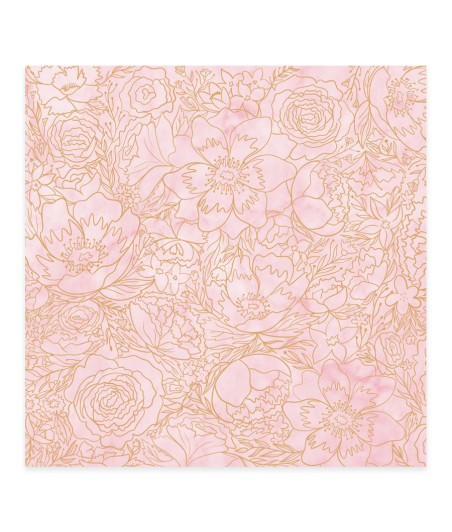 MINTOPIA - Vellum 12"x12" Flores Foil Bonita