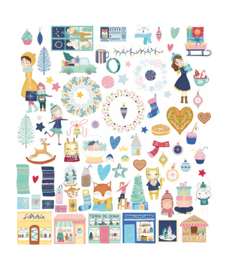 MINTOPIA - Die Cuts ilustraciones Cuento de invierno