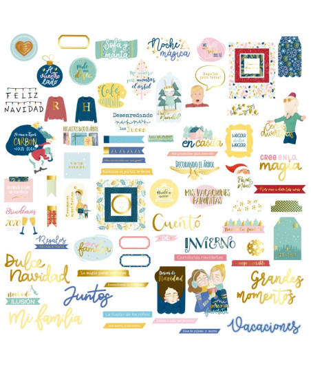 MINTOPIA - Die Cuts frases con foil Cuento de invierno