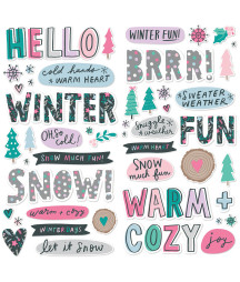 SIMPLE STORIES - Feelin' Frosty Foam Stickers