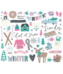 SIMPLE STORIES - Feelin' Frosty Bits & Pieces