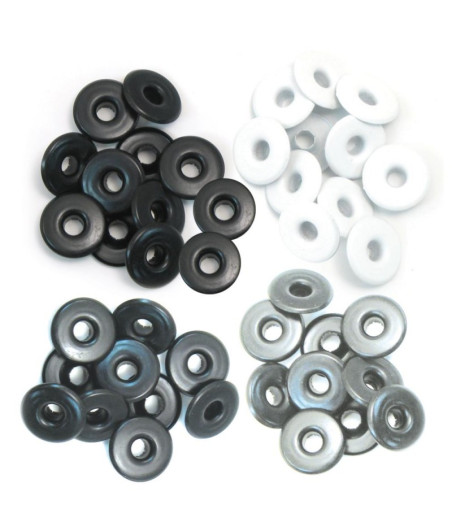 WE R MEMORY KEEPERS - Wide Eyelets grey