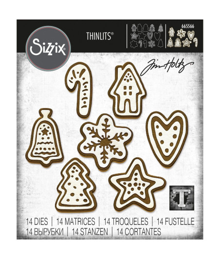 SIZZIX - Thinlits die set Christmas cookies