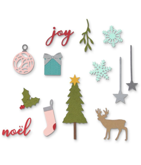 SIZZIX - Thinlits die set Festive set