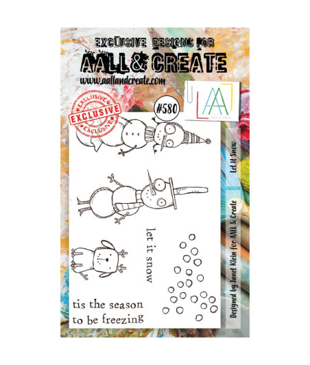 AALL & CREATE - 580 Stamp A6 Let It Snow