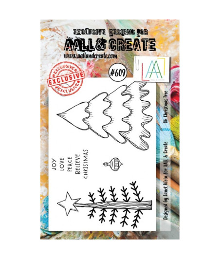 AALL & CREATE - 609 Stamp A7 On Cristmas Tree