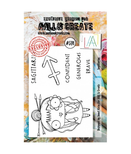 AALL & CREATE - 591 Stamp A7 Saggitarius