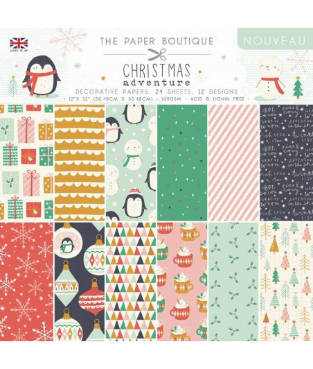 The Paper Boutique Christmas Adventure 12x12 Inch Decorative Papers