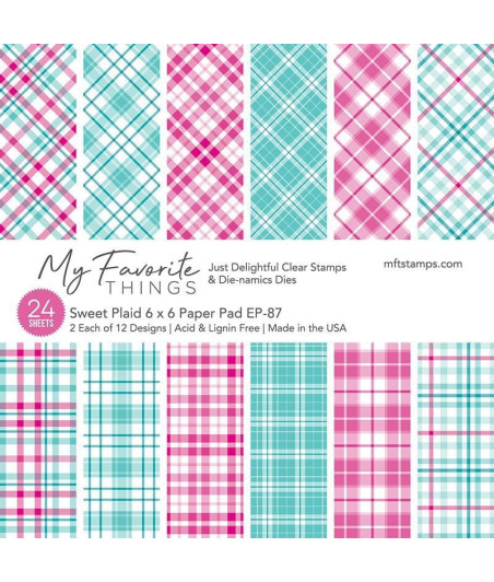 MY FAVORITE THINGS - Sweet Plaid - 6x6 Inch Paper Pad