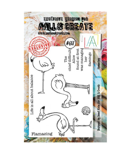 AALL & CREATE - 617 Stamp A7 Flamazing