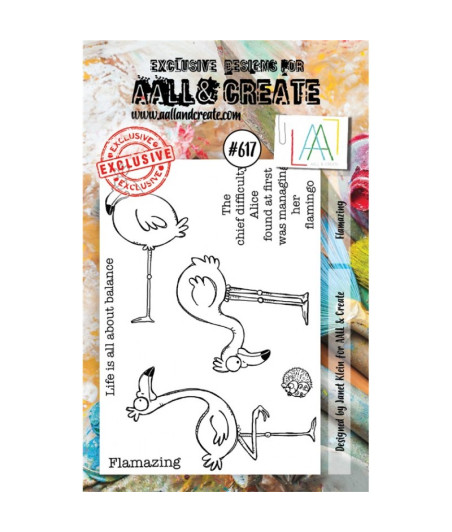 AALL & CREATE - 617 Stamp A7 Flamazing