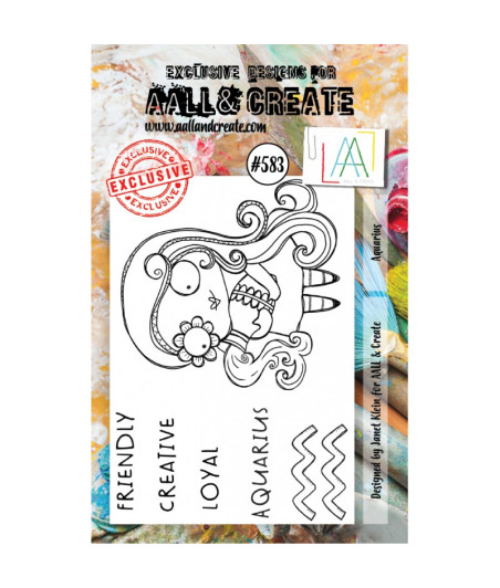 AALL & CREATE - 583 Stamp A7 Aquarius
