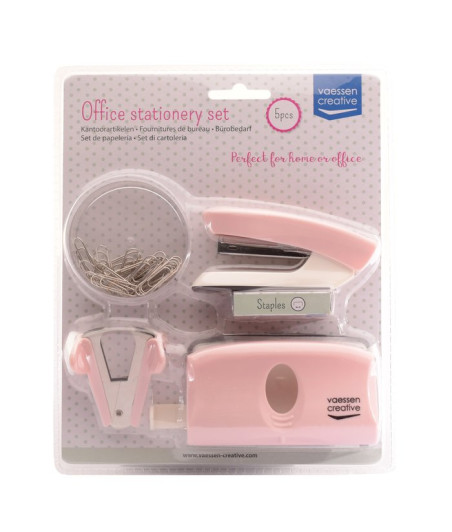 VAESSEN CREATIVE - Set di cancelleria Rosa chiaro