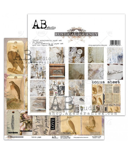 AB STUDIO -  "Rustical Journey"- 30x30 + bonus page