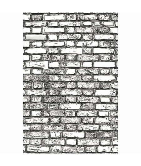 SIZZIX - 3-D Textured impressions embossing folder Brickwork