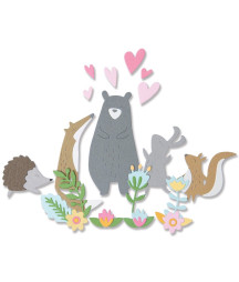 SIZZIX - Thinlits die set Quirky animals