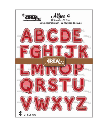 CREALIES - Alfies fustelle da taglio Nr.4 Capital letters with shadow
