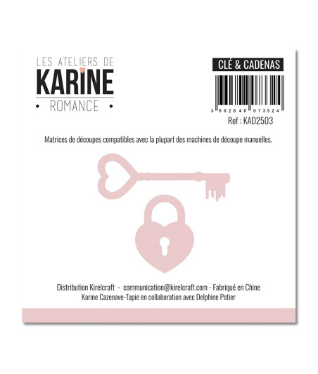 LES ATELIERS DE KARINE -  Dies Romance Clé et cadenas
