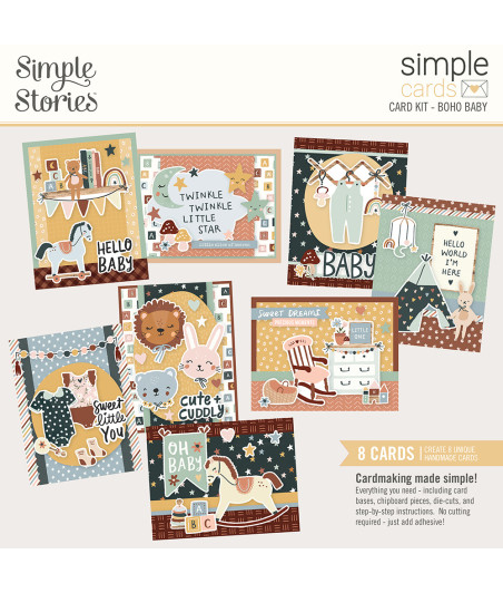 SIMPLE STORIES - Simple Cards Kit Boho Baby