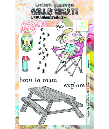 AALL & CREATE - 653 Stamp A6 Camping