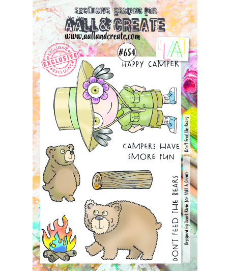 AALL & CREATE - 654 Stamp A6 Don't Feed The Bears