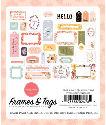 CARTA BELLA - Flora No.5 Frames & Tags.5 Frames & Tags