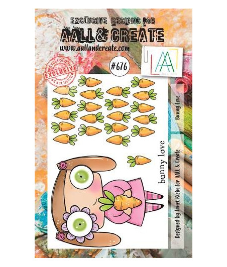 AALL & CREATE - 676 Stamp A7 Bunny Love