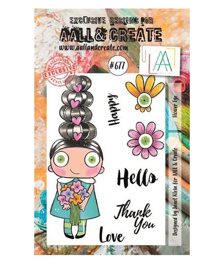 AALL & CREATE - 677 Stamp A7 Flower Eye