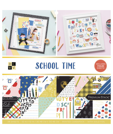 DCWV -  School Time 12x12 Inch Collection Kit
