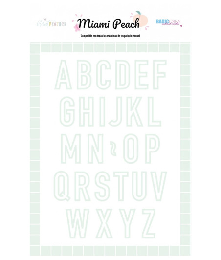 THE MINT FEATHER - Troqueles Abecedario colección Miami Peach