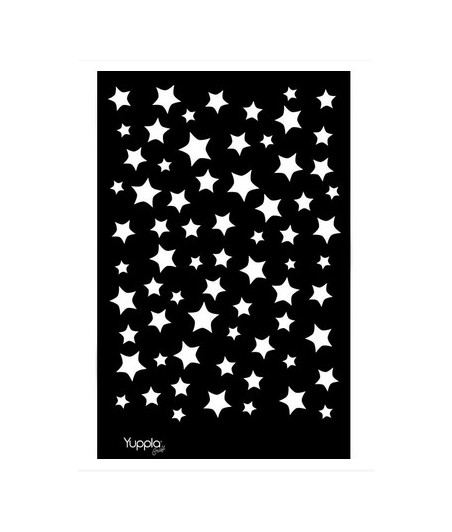 YUPPLA - BLACK Stencil - Notte stellata