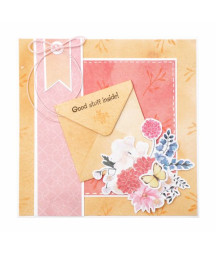STUDIO LIGHT - Square Floral Envelope Stamp & Die