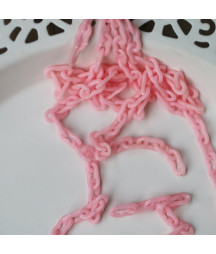 Dress My Craft Acrylic Chain Baby Pink 15 Inch (2pcs)
